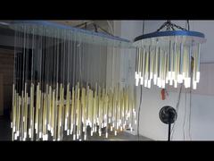 Xem OEM LED Glass Flower Đèn trần Độ sáng mềm mại Bản thử nghiệm chống mài mòn