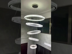 Đèn đeo theo yêu cầu hiện đại Đèn đèn LED Crystal Ring Chandelier