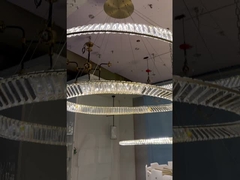 Double Circle Modern Ring Chandelier (Cây đèn vòng tròn đôi)