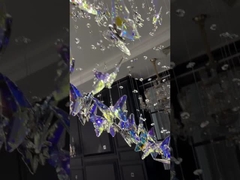 Crystal Butterfly Ceiling Mounted Pendant Light Đèn trần sang trọng