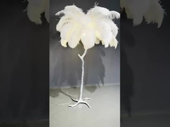 Luxury Modern Light Antique Corner trang trí lông dẻo bóng đèn sàn đứng LED