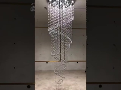 American High Ceilings Chandeliers Nước giọt Crystal Chandelier tùy chỉnh