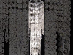 Long Entry Chandelier Thiết kế linh hoạt Lâm lớn cho trần nhà cao