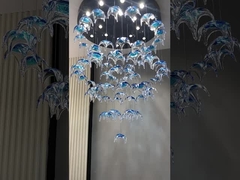 Glaze Art Ocean Theme Glass Fish Chandelier Creative Decorative Chandelier (Thiết kế nghệ thuật thủy tinh)