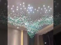 Phòng tiếp tân Crystal Round Shape Custom Chandelier Pendant Lamp K9