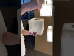 Đèn đèn chùm Alabaster sang trọng theo phong cách hiện đại biệt thự Trần nhà cao khách sạn Lobby Đèn đèn chùm