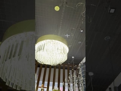 Luxury Hotel Lobby trang trí vàng kích thước lớn tùy chỉnh hiện đại LED trần đèn chùm