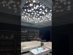 Chiếc đèn chùm trang trí sang trọng hiện đại Crystal Palm Leaf Chandelier Chiếc đèn chùm trang trí sang trọng hiện đại