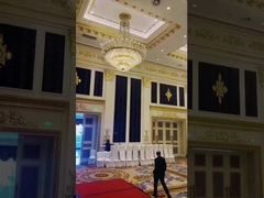 Crystal Chandelier phòng khách đèn đèn cầu thang Duplex cho bầu không khí hiện đại