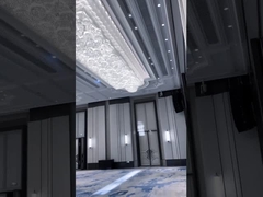 Đèn chùm thủy tinh vàng titan Pha lê Mặt dây chuyền sang trọng 6m2 đến 25m2