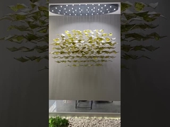 Các địa điểm cao cấp Vòng vàng Phòng chờ lớn Đèn đèn tùy chỉnh Giải pháp chiếu sáng