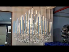 Tùy chỉnh đèn chùm phòng khách lớn K9 tinh thể Đèn treo Đèn gắn theo phong cách thuyền