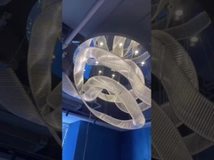 Phòng khách bong bóng mới cột thủy tinh đèn LED sang trọng đèn treo dài đơn giản biệt thự cầu thang duplex