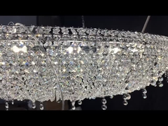 Trần nhà LED tinh thể hiện đại Luxury đèn chùm gia đình Pendant Light