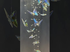 Luxury Artistic Butterfly Glass Ceiling Light Chandeliers For Hotel Villa Nhà hàng Nhà hàng trang trí đám cưới