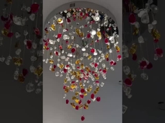 Khách sạn hiện đại Phòng tiệc Chandelier Ánh sáng Trung tâm mua sắm Chandelier đá tinh thể hiện đại