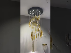 Đèn đèn LED Modern Long Crystal Rod Pendant Lamp Cho thiết kế sang trọng trong phòng khách Phòng ăn