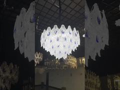 Custom khách sạn Lobby trang trí đèn chùm treo Đèn treo Trung tâm mua sắm Villa Phòng khách LED Li
