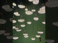 Phòng khách sạn tùy chỉnh Lobby hình trứng nghệ thuật Pendant đèn Phòng bán hàng Sand Table Duplex Building Mode