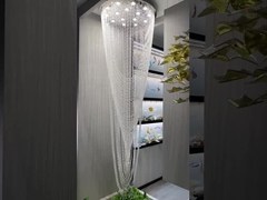 Dự án phi tiêu chuẩn Chiếc đèn chùm phòng bán hàng khách sạn Bàn cát Phòng chờ ánh sáng trà sang trọng Acrylic Light
