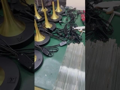 Nguồn ánh sáng LED nghệ thuật thủy tinh sắt nhôm khách sạn hiện đại Lobby tiệc thịnh hành hình tròn lớn vàng Met