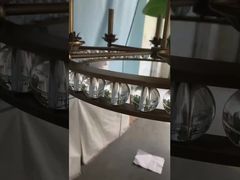 Creative Flying Saucer Thiết kế phòng ngủ Cánh đèn đeo LED Modern Gold Dining Room bar LED P
