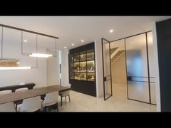 Phòng khách hiện đại được tùy chỉnh LED Wave Rectangular String Crystal Lamp Hotel Engineering Crystal Han