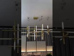 Đèn chùm pha lê K9 hình chữ nhật lớn hiện đại gắn trần, đèn treo sảnh, đèn chùm phòng tiệc
