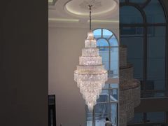 Phòng khách cao tầng sang trọng Creative Chandelier Hotel Trang trí nhà Duplex Villa
