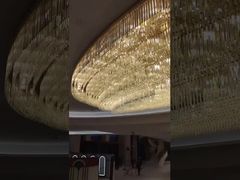Đèn thả trần bằng đồng thau và đá cẩm thạch Tây Ban Nha tròn lớn hiện đại, đèn treo phòng khách