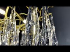 Đèn thả LED cành cây gốm sứ cánh hoa Mộc Lan trắng hiện đại