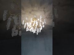 Cận cảnh: Đèn trần mặt dây chuyền cánh hoa G9 Đèn mặt dây chuyền hoa gốm nhiều kích cỡ 85V đến 265V