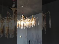 Giới thiệu Đèn mặt dây chuyền tùy chỉnh đĩa thủy tinh OEM ODM Mạ điện Đánh bóng AC110V đến 250V Cho bạn