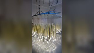 Xem Tùy chỉnh Chủ đề Đại dương Đèn cá Đèn chùm trần Phòng trưng bày nghệ thuật Hội trường Demo