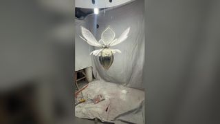 Đá cẩm thạch bán cầu Đèn tường Matt Hạt Trang trí Khách sạn Biệt thự Nhà hàng Nền Dạ quang Waterme