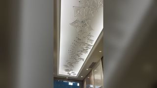 Hiện đại Sang Trọng LED Mặt Dây Đèn Phòng Khách Led Trang Trí Đèn Chùm Mặt Dây Chuyền Ánh Sáng Bướm Đơn Giản Hàng