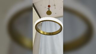 Đèn chùm pha lê tối giản phong cách Ý Ánh sáng sang trọng cho cầu thang trần cao Biệt thự song lập Lof