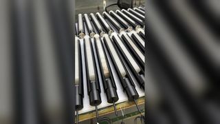 Đèn chùm lá thủy tinh vàng sang trọng