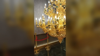 Đèn chùm pha lê tùy chỉnh Chiếu sáng sảnh khách sạn sang trọng