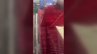 Đèn chùm khách sạn bằng kính nghệ thuật 3D trang trí Bắc Âu bằng kính màu, đèn chùm kính sang trọng