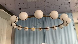 Đèn LED tiết kiệm năng lượng Mặt dây chuyền thủy tinh Phòng ăn Nhà hàng Đèn chùm 25-30M2