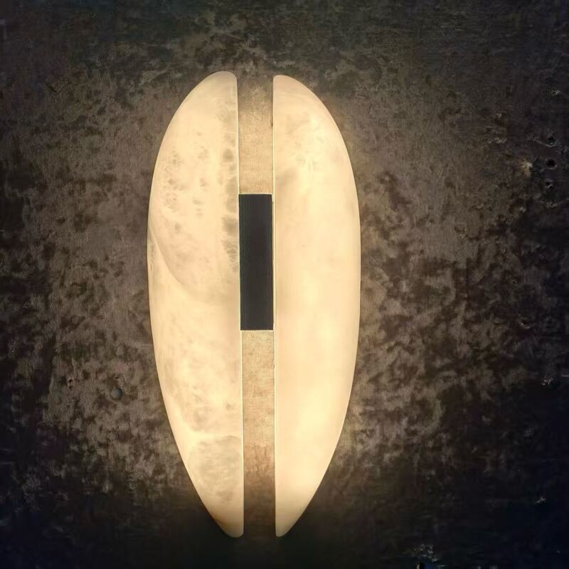 Hand-Carved Alabaster Stone Cone Pendant Lamp with Matte Nickel Fixture and 150cm Adjustable Cord