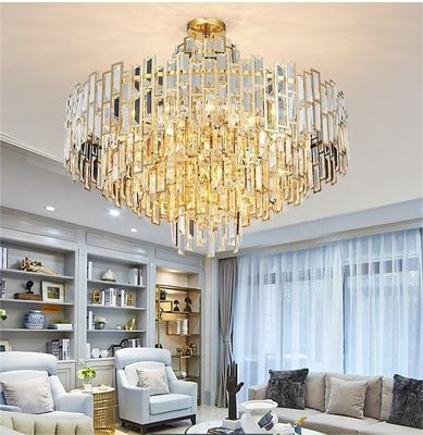 Postmodern Italian Luxury Gold Modern Crystal Chandelier (Thiếu đèn tinh thể hiện đại của Ý)