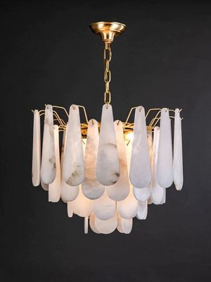 Đèn trang trí hiện đại tối giản Đèn chùm đá thạch cao 80lm