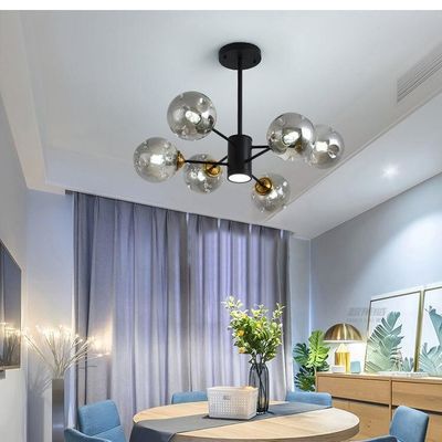 Máy chiếu sáng hiện đại có độ minh bạch cao kính khói E27 * 6W Spotlight D980 * H750