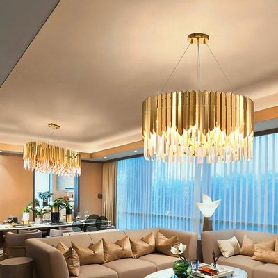 Đèn chùm pha lê hiện đại sang trọng lớn 4000K 5000K Độ trong mờ cao