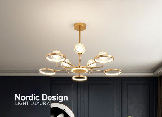 Multiple Clear Glass Ball Modern Pendant Light AC110V đến 250V Giao thông ánh sáng mạnh