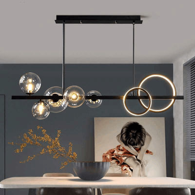 AC240V 6000K Nordic Modern Pendant Light Glass Sphere Pendant Lights Cho Bàn ăn