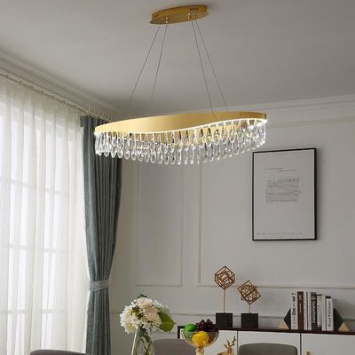 Sảnh trong nhà Đèn trần Led sang trọng Mặt dây chuyền Dia40cm Dia80cm 1100lm