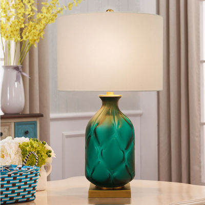 Đèn bàn hiện đại bằng gốm màu xanh lá cây thay đổi màu sắc cho phòng ngủ 500lm 550lm